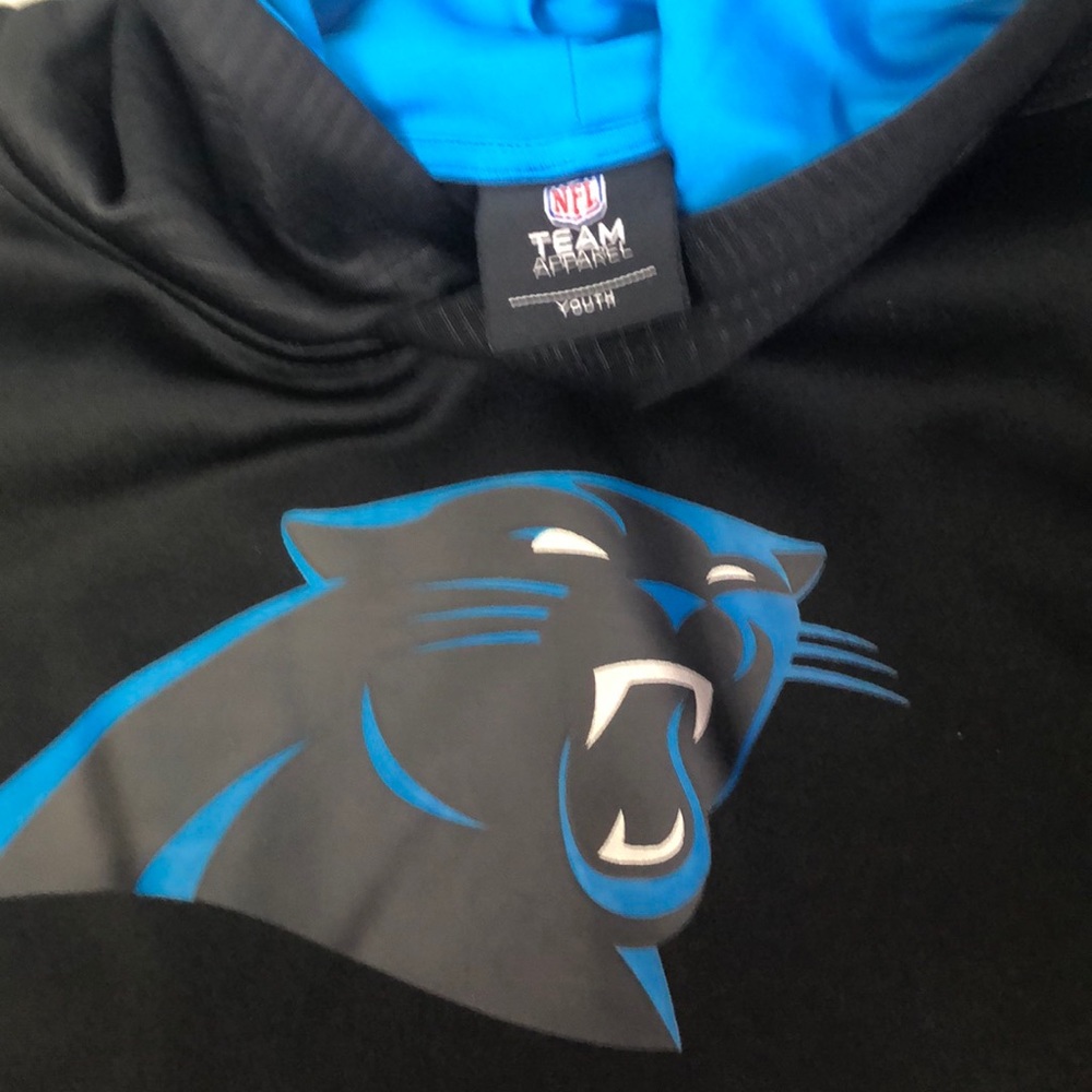 Carolina Panthers team hoodie size youth NWOT